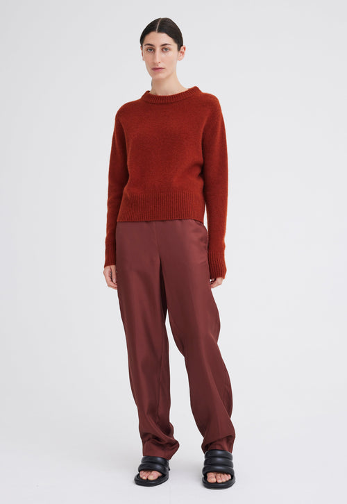 Jac+Jack Lott Cashmere Sweater - Firedoor Red